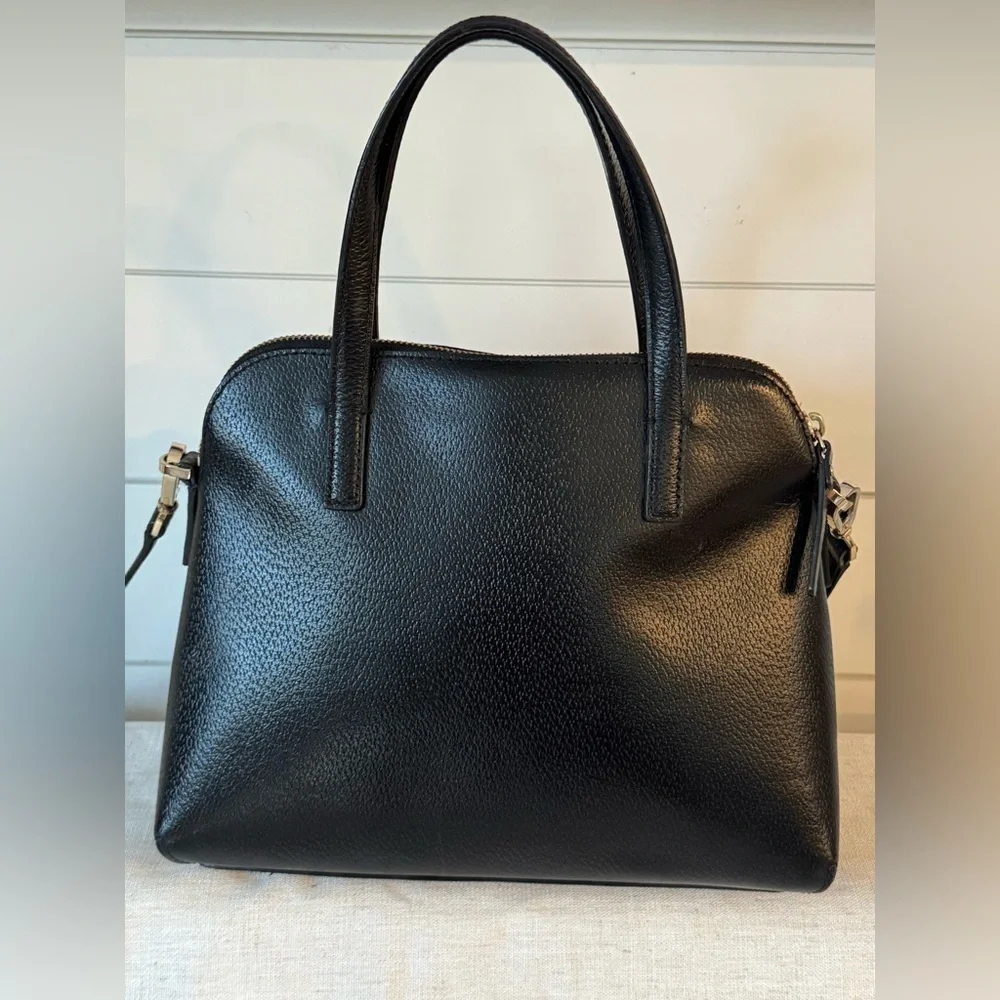 Kate Spade Mattew Street Black Handbag W/ Cross Body Detachable Strap